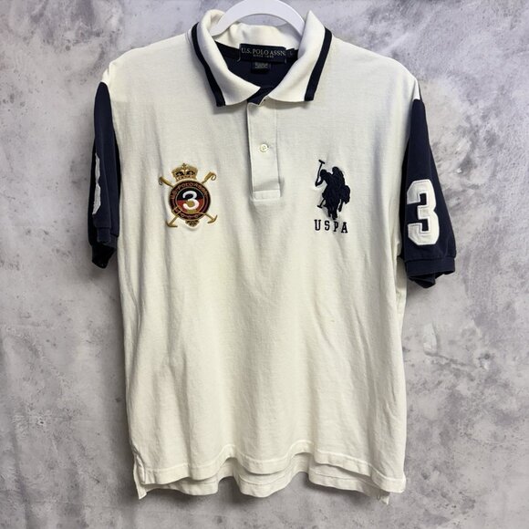 US Polo Assn. Other - Vintage USPA U.S. Polo Assn Shirt Mens Large 22.5x25 White Embroidered